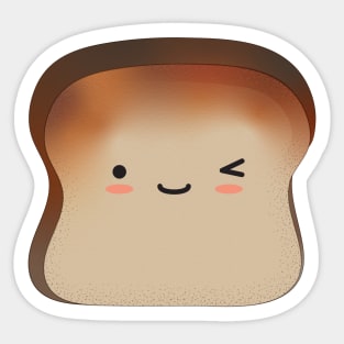 Kawaii Bread Aesthetic Shokupan Milk Bread Toast Sticker